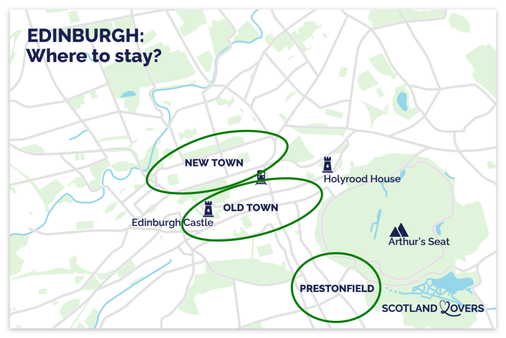 map best areas edinburgh where to stay neighborhoods
